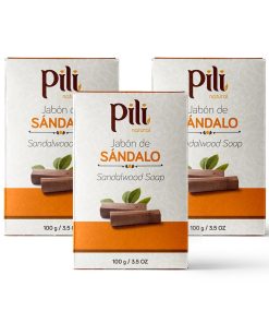 Pili Natural Sandalwood Soap Bars (3 Pack)